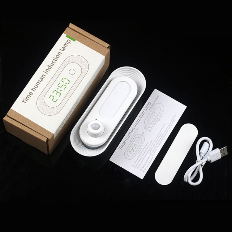 D05  Smart  Induction Magnetic Night Light with Time Display,Spec: Touch Dimming - Sensor LED Lights by PMC TechLife | Online Shopping South Africa | PMC TechLife | Buy Now Pay Later Mobicred