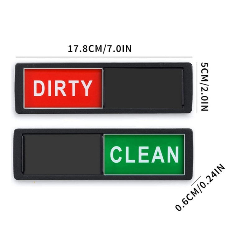 Dishwasher Magnet Clean Dirty Sign Double-Sided Refrigerator Magnet(Silver Wood Grain) - Dish Washers & Accessories by PMC TechLife | Online Shopping South Africa | PMC TechLife | Buy Now Pay Later Mobicred