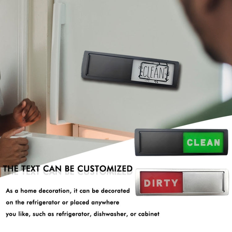 Dishwasher Magnet Clean Dirty Sign Double-Sided Refrigerator Magnet(Black-Blue Gray) - Dish Washers & Accessories by PMc TechLife | Online Shopping South Africa | PMc TechLife | Buy Now Pay Later Mobicred