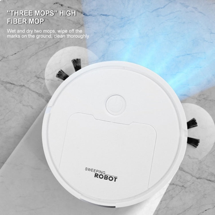 3 in 1 Mini Vacuum Cleaner Intelligent Sweeping Robot(Black) - Robot Vacuum Cleaner by PMC TechLife | Online Shopping South Africa | PMC TechLife | Buy Now Pay Later Mobicred