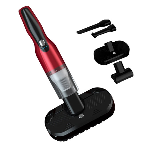 4 In 1 12000pa Wireless  Mini Handheld Car Vacuum Cleaner Mite Remover(Red) - Vacuum Cleaner by PMC Jewellery | Online Shopping South Africa | PMC Jewellery | Buy Now Pay Later Mobicred