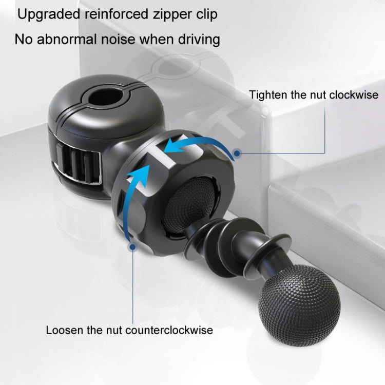 F6207 Car Rear Seat Zip Lock USB Double Head Fan, Model: USB - Heating & Fans by PMC TechLife | Online Shopping South Africa | PMC TechLife | Buy Now Pay Later Mobicred
