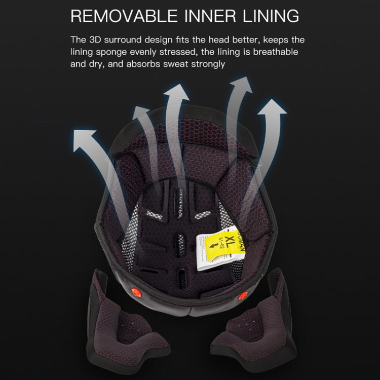 SOMAN Motorcycle Dual Lens Riding Peel-Off Full Coverage Helmet, Size: S(Black Gray Track) - free shipping - PMC TechLife - Order now!
