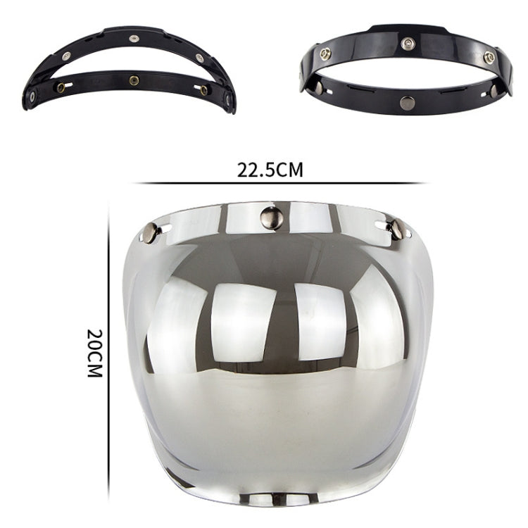 Motorcycle Helmet Three-Button Windproof Lens With Bracket(Pink) - Helmets by PMC TechLife | Online Shopping South Africa | PMC TechLife | Buy Now Pay Later Mobicred