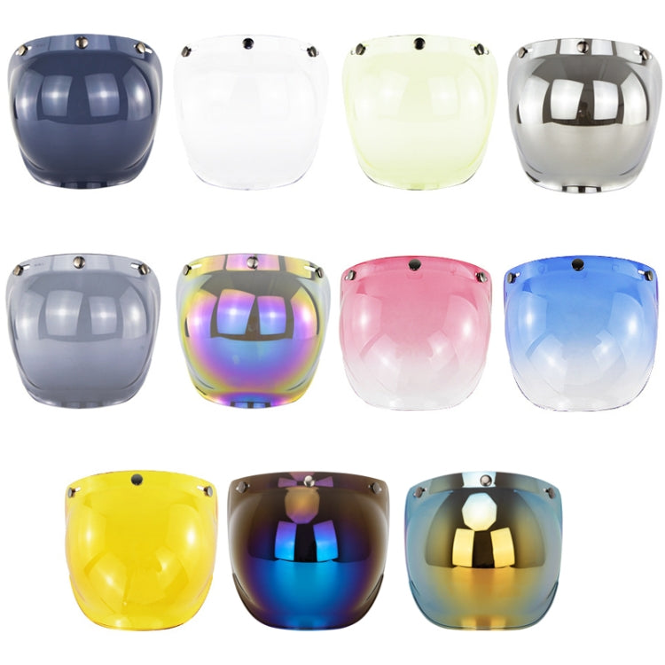 Motorcycle Helmet Three-Button Windproof Lens With Bracket(Light Tea) - Helmets by PMC TechLife | Online Shopping South Africa | PMC TechLife | Buy Now Pay Later Mobicred