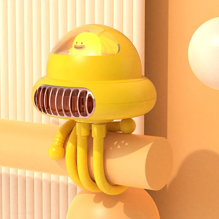 Shaking Head Stroller Fan Leafless Octopus Mute Portable Mini Fan Normal Version (Yellow) - Electric Fans by PMC TechLife | Online Shopping South Africa | PMC TechLife | Buy Now Pay Later Mobicred