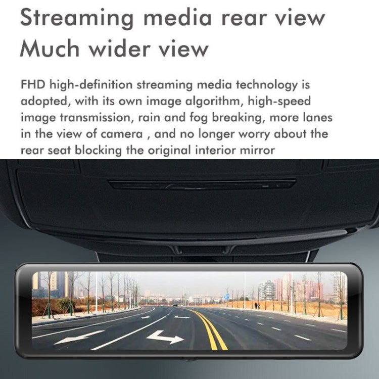 Anytek Q8 4K HD Large Screen Car Recorder Double Record Reversing Image Rear View Mirror Night Vision Recorder - Car DVRs by Anytek | Online Shopping South Africa | PMC Jewellery | Buy Now Pay Later Mobicred