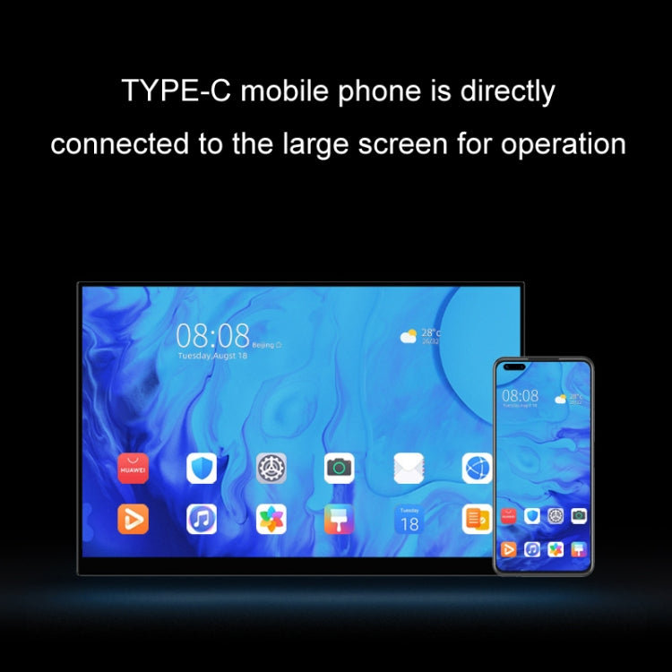 13.3 inch Ordinary Version 4K Portable External Extended Screen Display For Switch/PS5/Mobile Phone/Computer(AU Plug) - LCD Monitors by PMc TechLife | Online Shopping South Africa | PMc TechLife | Buy Now Pay Later Mobicred