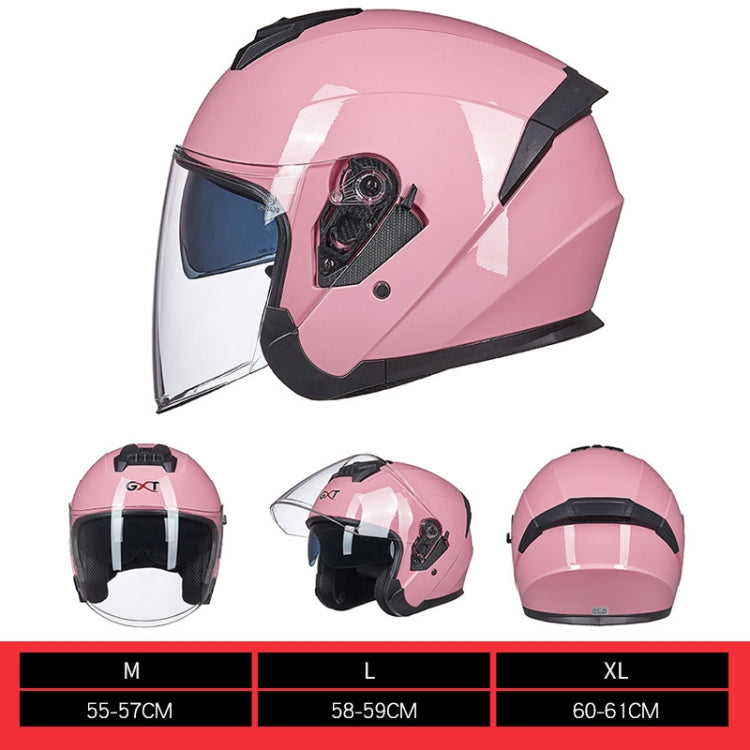 GXT Electric Vehicle Four Seasons Sun Protection & Windshield Double Lens Helmet, Size: L(Matt Black Red) - Helmets by GXT | Online Shopping South Africa | PMC Jewellery | Buy Now Pay Later Mobicred