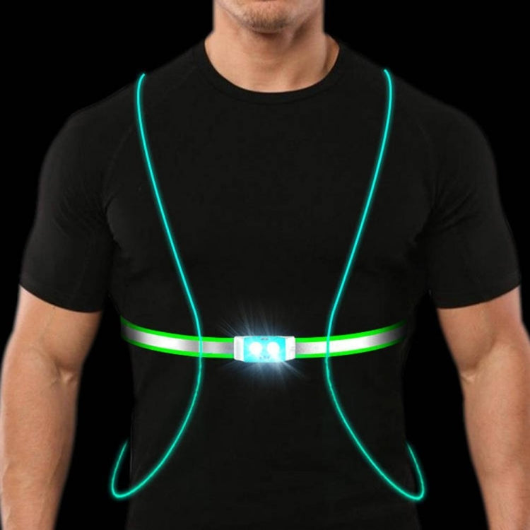 USB Rechargeable Running Light Strap Chest Light(Dark Blue) - Reflective Material by PMC TechLife | Online Shopping South Africa | PMC TechLife | Buy Now Pay Later Mobicred