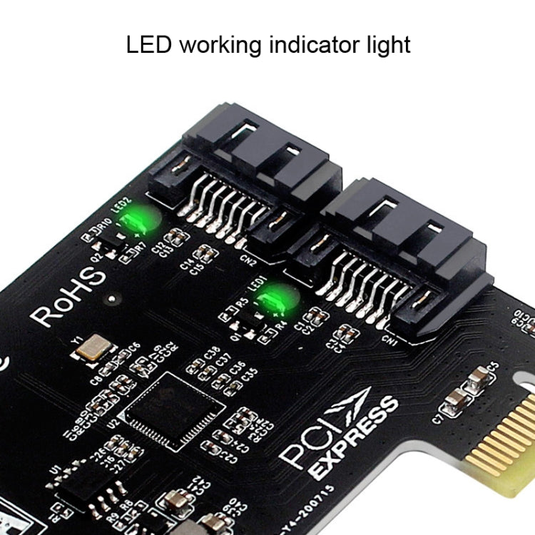 PCIE 2 Port SATA 3.0 Expansion Card 6Gbps Computer Desktop Chassis Conversion Card - free shipping - PMC TechLife - Order now!