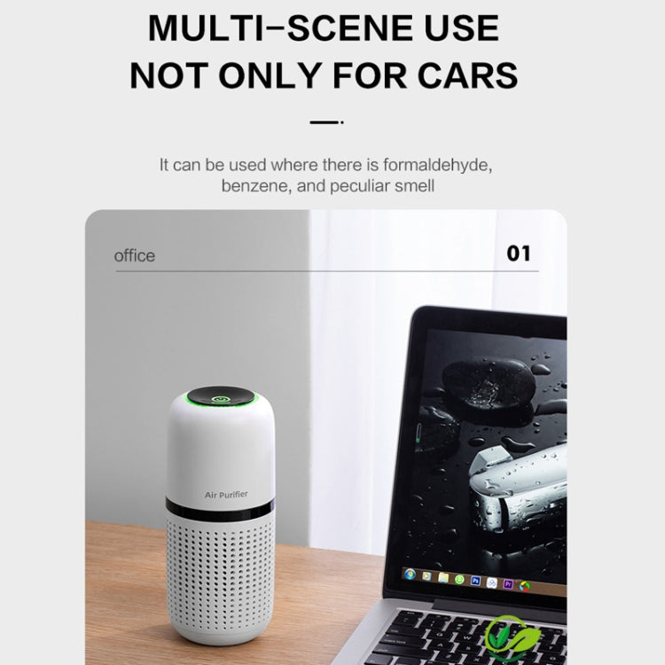 Mini Car Air Purifier Desktop Negative Ion Filter(White) - Air Purifier by PMC Jewellery | Online Shopping South Africa | PMC Jewellery | Buy Now Pay Later Mobicred