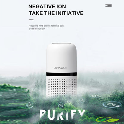 Mini Car Air Purifier Desktop Negative Ion Filter(White) - Air Purifier by PMC Jewellery | Online Shopping South Africa | PMC Jewellery | Buy Now Pay Later Mobicred