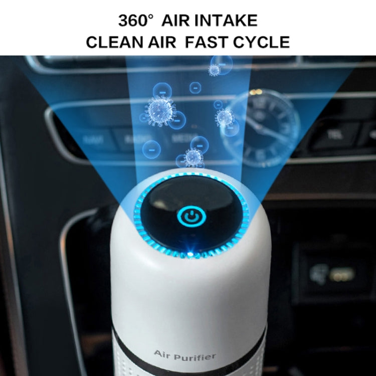 Mini Car Air Purifier Desktop Negative Ion Filter(White) - Air Purifier by PMC Jewellery | Online Shopping South Africa | PMC Jewellery | Buy Now Pay Later Mobicred