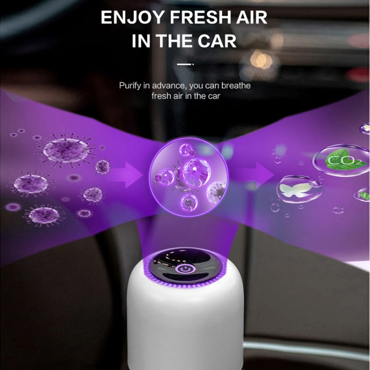 Mini Car Air Purifier Desktop Negative Ion Filter(White) - Air Purifier by PMC Jewellery | Online Shopping South Africa | PMC Jewellery | Buy Now Pay Later Mobicred