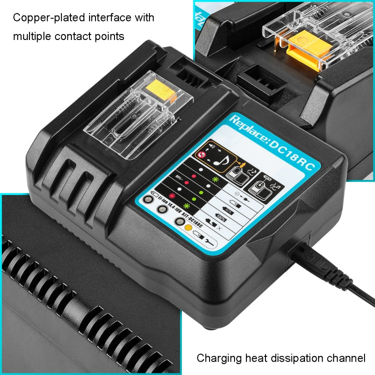 For Makit DC18RA / DC18RC 14.4V-18V Cordless Power Tool Battery Charger(US Plug) - Electric Saws & Accessories by PMc TechLife | Online Shopping South Africa | PMc TechLife | Buy Now Pay Later Mobicred