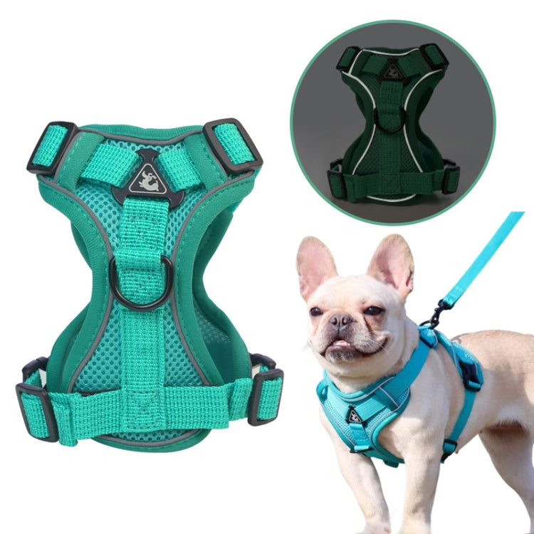 Pet Vest Harness + Traction Rope Set Reflective Breathable Dog Cat Harness, Size: L(Red) - Leashes & Chest Strap by PMC TechLife | Online Shopping South Africa | PMC TechLife | Buy Now Pay Later Mobicred