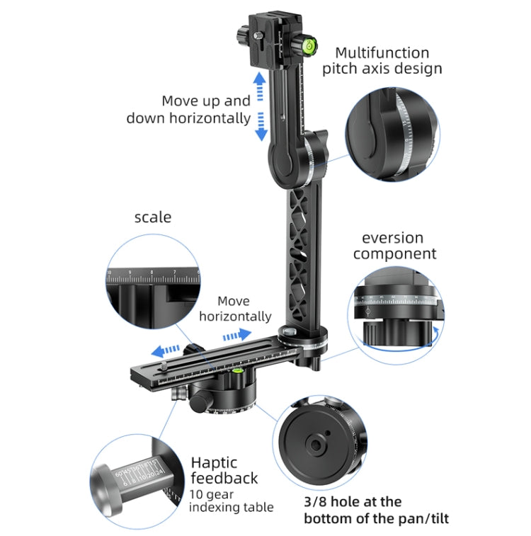 BEXIN  GH-720A Tripod Head  720 Degree Rotating Panorama Head - free shipping - PMC TechLife - Order now!