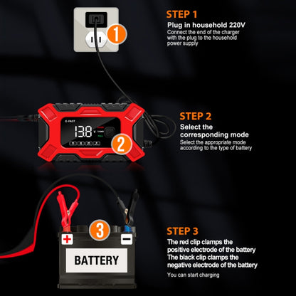 E-FAST 12V Motorcycle Car Battery Emergency Start Charger(EU Plug) - Power Bank by E-FAST | Online Shopping South Africa | PMC Jewellery | Buy Now Pay Later Mobicred