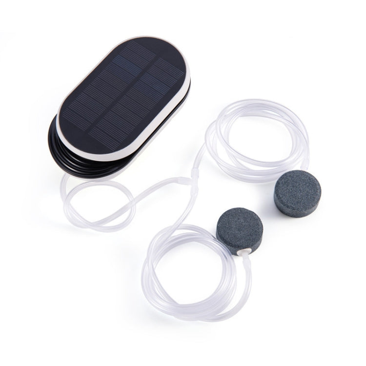 Outdoor Portable Solar Oxygen Pump Aquarium Flip Cover Solar Oxygen Pump(Black) - Air Pumps by PMC TechLife | Online Shopping South Africa | PMC TechLife | Buy Now Pay Later Mobicred