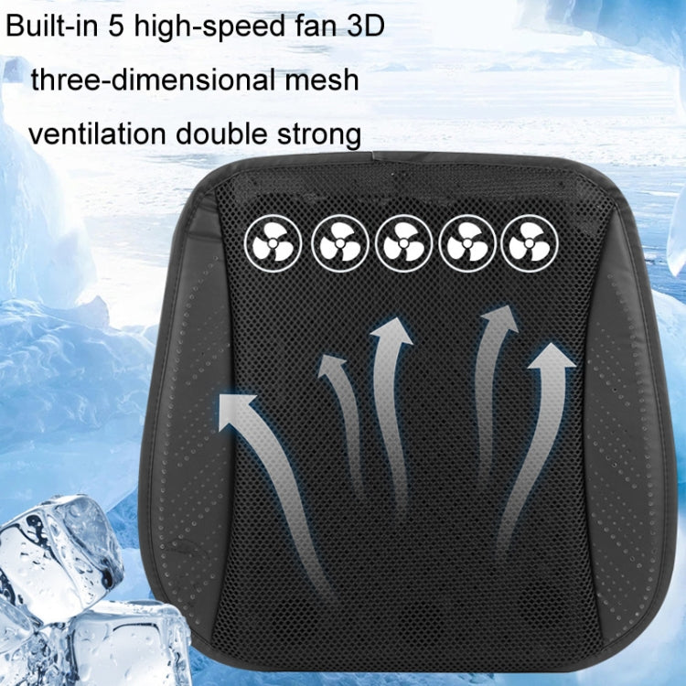 Multifunctional USB Fan Ventilation Heat Dissipation Car Seat Cushion(Blue) - Seat Accessories by PMC TechLife | Online Shopping South Africa | PMC TechLife | Buy Now Pay Later Mobicred