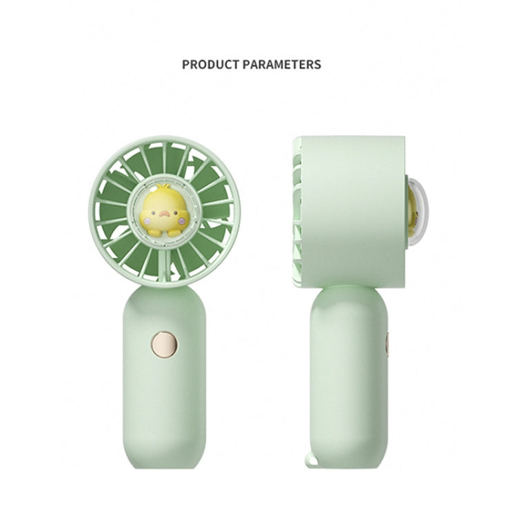 Hand Holds Small Fan Portable Mini Pocket Fan, Style: Green Spray Plating Version - Electric Fans by PMC TechLife | Online Shopping South Africa | PMC TechLife