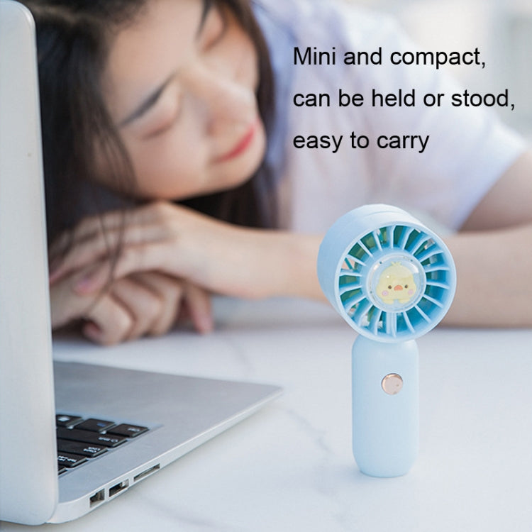 Hand Holds Small Fan Portable Mini Pocket Fan, Style: Green Spray Plating Version - Electric Fans by PMC TechLife | Online Shopping South Africa | PMC TechLife