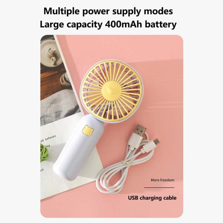 Handheld USB Charging Portable Desktop Small Electric Fan(Green) - Electric Fans by PMC TechLife | Online Shopping South Africa | PMC TechLife