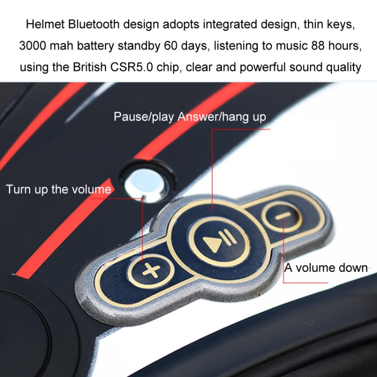 KUQIBAO Motorcycle Smart Bluetooth Sun Protection Double Lens Safety Helmet, Size: L(White) - free shipping - PMC TechLife - Order now!