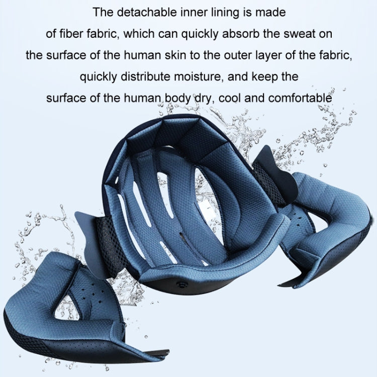 KUQIBAO Motorcycle Bluetooth Headset Double Lens Helmet With Braid, Size: L(Bright Black Phantom Fiber) - free shipping - PMC TechLife - Order now!