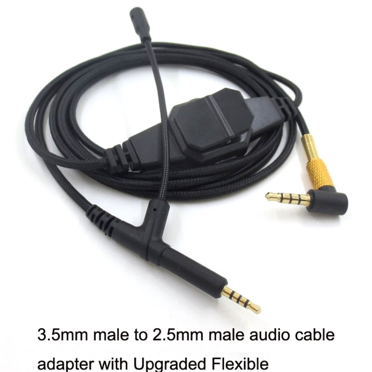 2m For BOSE 700 / QC25 / QC35 / OE2 3.5mm to 2.5mm Gaming Headset Audio Cable(Black) - free shipping - PMC TechLife - Order now!