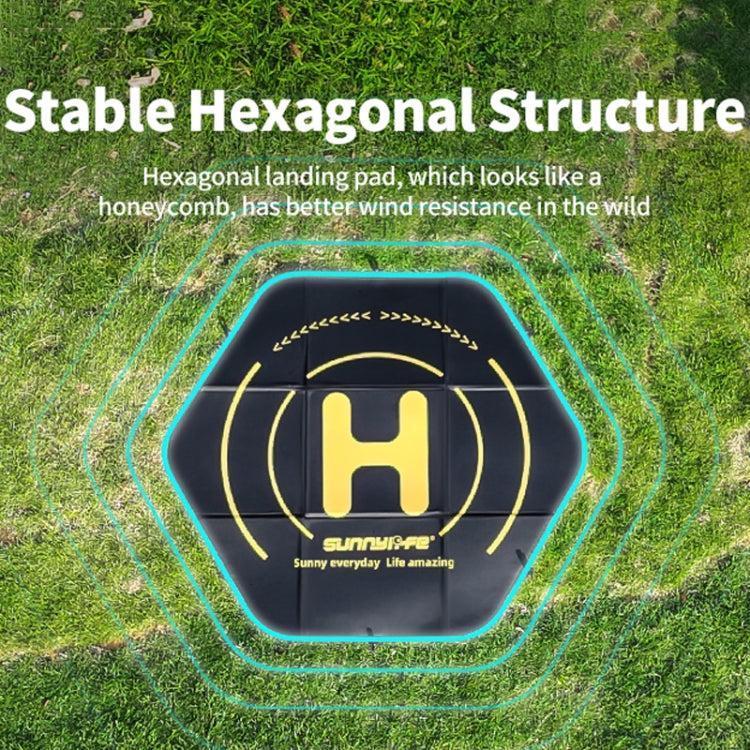 Sunnylife TJP10 110cm Hexagonal Double-Sided Folding With Ground Spikes Drone Universal Apron - Parking Apron by Sunnylife | Online Shopping South Africa | PMC TechLife | Buy Now Pay Later Mobicred