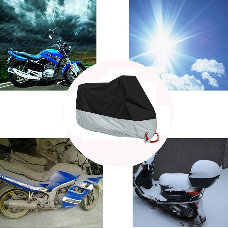 190T Motorcycle Rain Covers Dustproof Rain UV Resistant Dust Prevention Covers, Size: XL(Black and Orange) - Protective Gear by PMC TechLife | Online Shopping South Africa | PMC TechLife | Buy Now Pay Later Mobicred