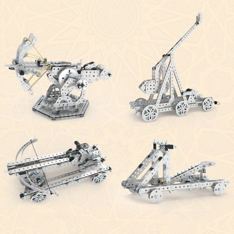 500pcs Twisted Rock Thrower Puzzle Toys Intelligence Hand Assembly Mechanical Gear Transmission Building Blocks High Difficulty Metal Model - Building Blocks by PMC Jewellery | Online Shopping South Africa | PMC Jewellery