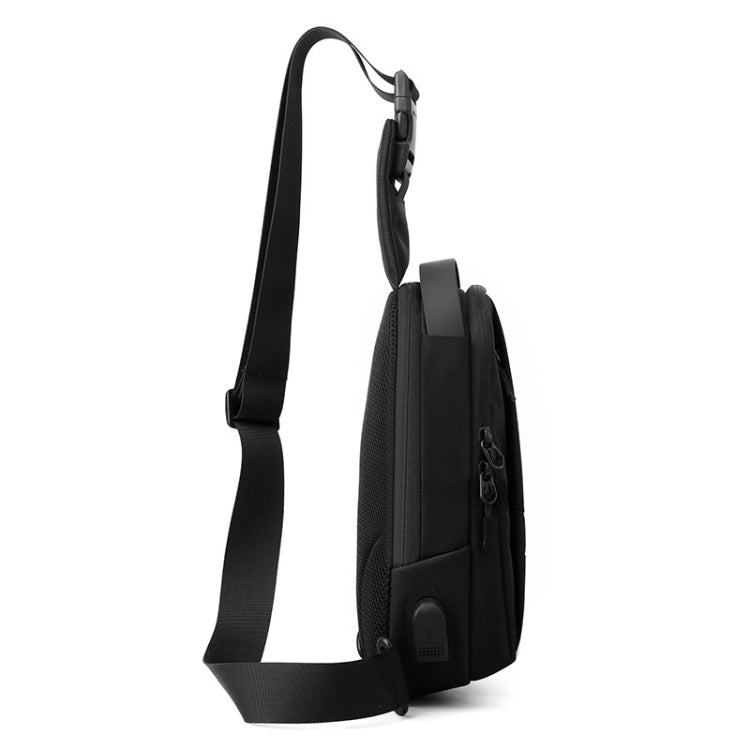 WEPOWER Chest Bag Oxford Cloth Shoulder Messenger Bag(Black) - Crossbody Bags by WEPOWER | Online Shopping South Africa | PMC Jewellery | Buy Now Pay Later Mobicred