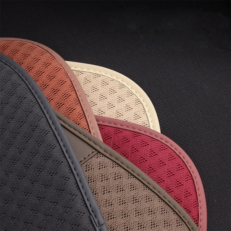 Car Seat Without Backrest Ice Silk Cushion(Claret) - Seat Accessories by PMC TechLife | Online Shopping South Africa | PMC TechLife | Buy Now Pay Later Mobicred