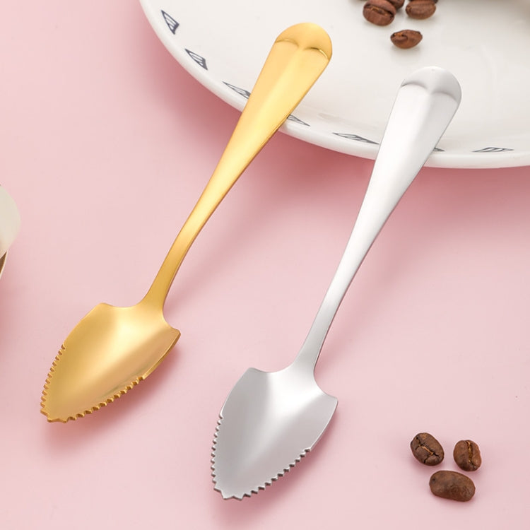 Stainless Steel Scraper Spoon Fruit Grapefruit Spoon Baby Digging Ball Spoon, Color: Silver - Cutlery Sets by PMC TechLife | Online Shopping South Africa | PMC TechLife | Buy Now Pay Later Mobicred