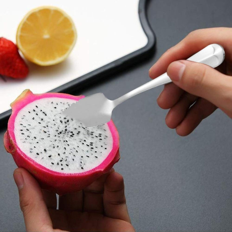 Stainless Steel Scraper Spoon Fruit Grapefruit Spoon Baby Digging Ball Spoon, Color: Silver - Cutlery Sets by PMC TechLife | Online Shopping South Africa | PMC TechLife | Buy Now Pay Later Mobicred