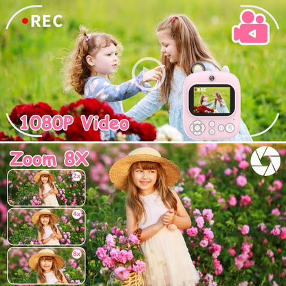 1200W Pixel  2.4 Inch Display Children Print Instant Camera Standard Purple - Children Cameras by PMC Jewellery | Online Shopping South Africa | PMC Jewellery | Buy Now Pay Later Mobicred