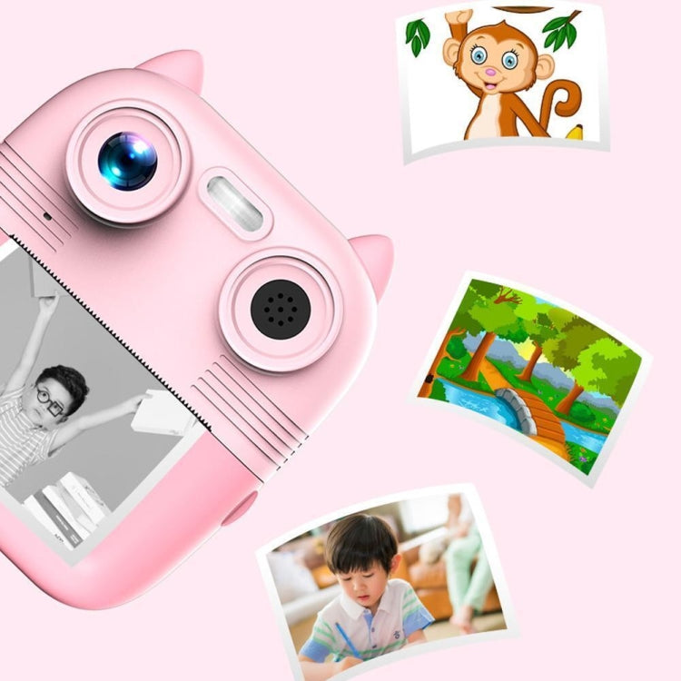 1080P Instant Print Camera 2.8-inch IPS Screen Front and Rear Dual Lens Kids Camera, Spec: Pink+32G Card - Children Cameras by PMC Jewellery | Online Shopping South Africa | PMC Jewellery | Buy Now Pay Later Mobicred