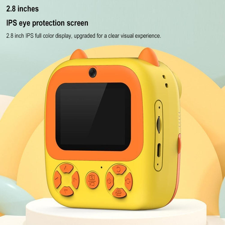 1080P Instant Print Camera 2.8-inch IPS Screen Front and Rear Dual Lens Kids Camera, Spec: Pink - free shipping - PMC Jewellery - Order now!