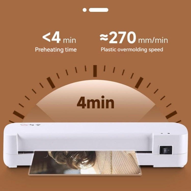 A4 Hot Cold Laminator Machine Photo Documents Hot Lamination UK Plug - Photo Film Covering Machine by PMC Jewellery | Online Shopping South Africa | PMC Jewellery | Buy Now Pay Later Mobicred