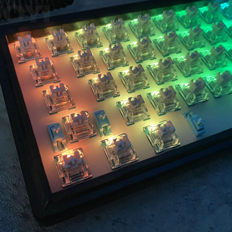 Hot Swap Shaft Wired RGB Back Light Customized Mechanical Keyboard Kit(Green Transparent) - Other by PMC Jewellery | Online Shopping South Africa | PMC Jewellery | Buy Now Pay Later Mobicred