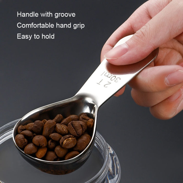 30ml 304 Stainless Steel Thickened Coffee Spoon With Scale Measuring Bean Spoon, Color: Colorful - free shipping - PMC TechLife - Order now!