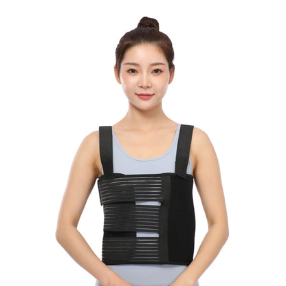 M Shoulders Three Piece Rib Fixation Strap Post-cardiothoracic Chest Girdle(Black) - Corrector by PMC Jewellery | Online Shopping South Africa | PMC Jewellery