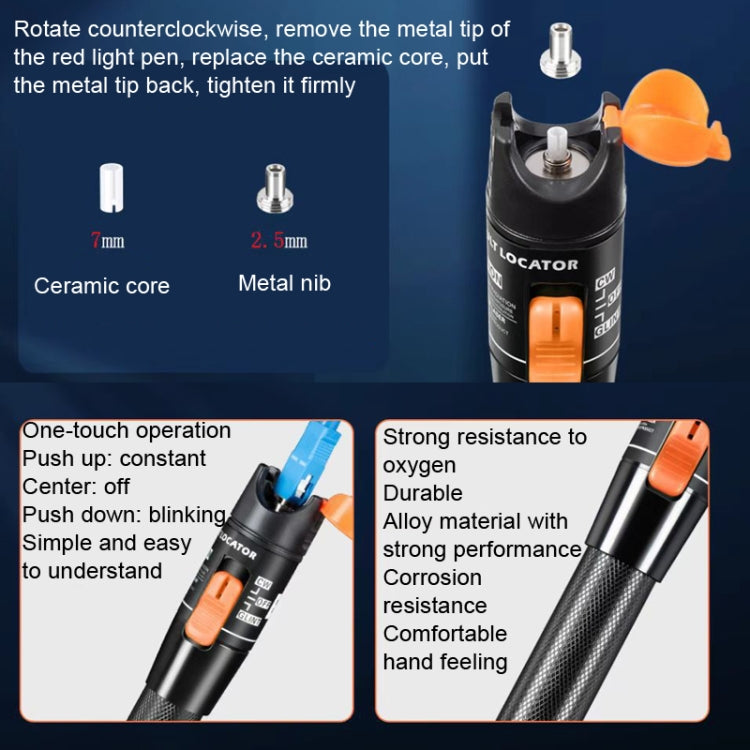 20MW Fiber Red Light Test Pen Red Light Sources Through Optical Pen Optical Fiber Detection - Fiber Optic Test Pen by PMC Jewellery | Online Shopping South Africa | PMC Jewellery | Buy Now Pay Later Mobicred