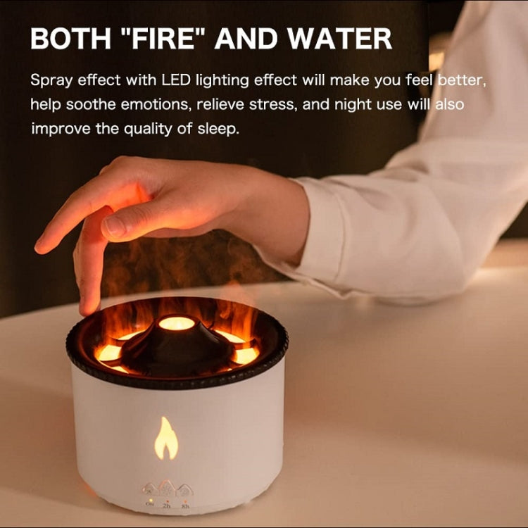 Volcanic Essential Oil Aroma Diffuser Ultrasonic Air Humidifier, Model: Monochrome(US Plug) - free shipping - PMC TechLife - Order now!