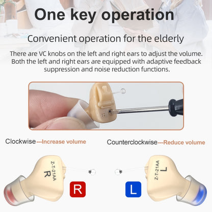 AN127 Invisible In-Ear Hearing Aid Sound Amplifier For The Elderly And Hearing Impaired(Skin Color Left Ear) - Hearing Aids by PMC Jewellery | Online Shopping South Africa | PMC Jewellery