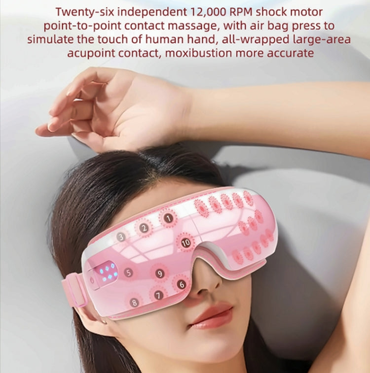 E5 Plus 26 Points Intelligent Eye Massager Adjustable Airbag Hot Compress Eye Protection Device(Black) - free shipping - PMC TechLife - Order now!
