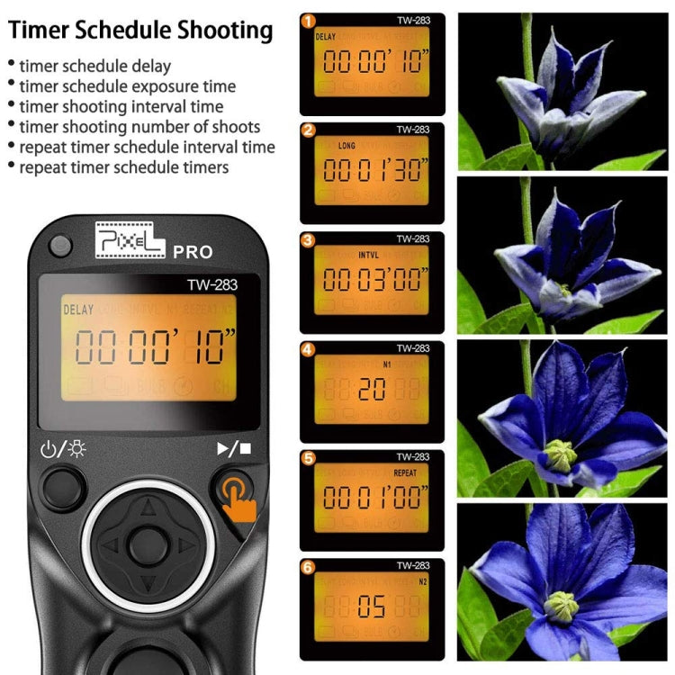For Sony S1 Pixel TW283 Shutter Wireless Delay Remote Control SLR Shutter Flasher - free shipping - PMC TechLife - Order now!